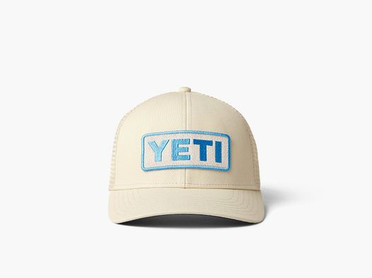 YETI LOGO BADGE S22 TRUCKER CAP Cream