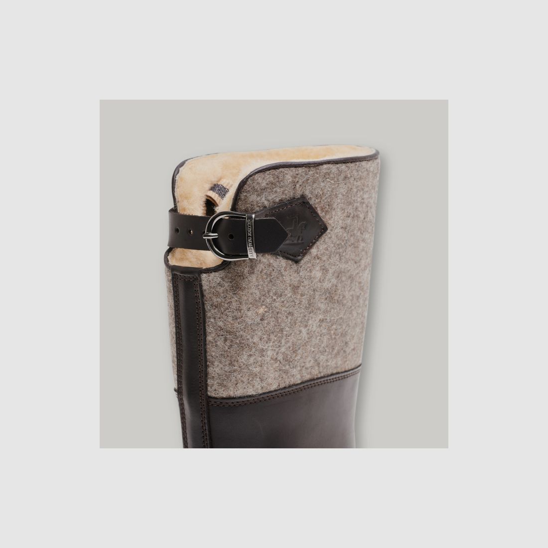 LUDWIG REITER Maronibrater® S.892-D-ZT Cuir Juchten/Feltre en laine Mocca/Gris, image 7 sur 9