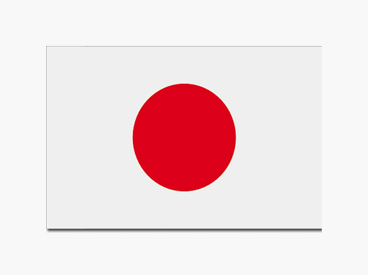 Diverse Flagge Japan