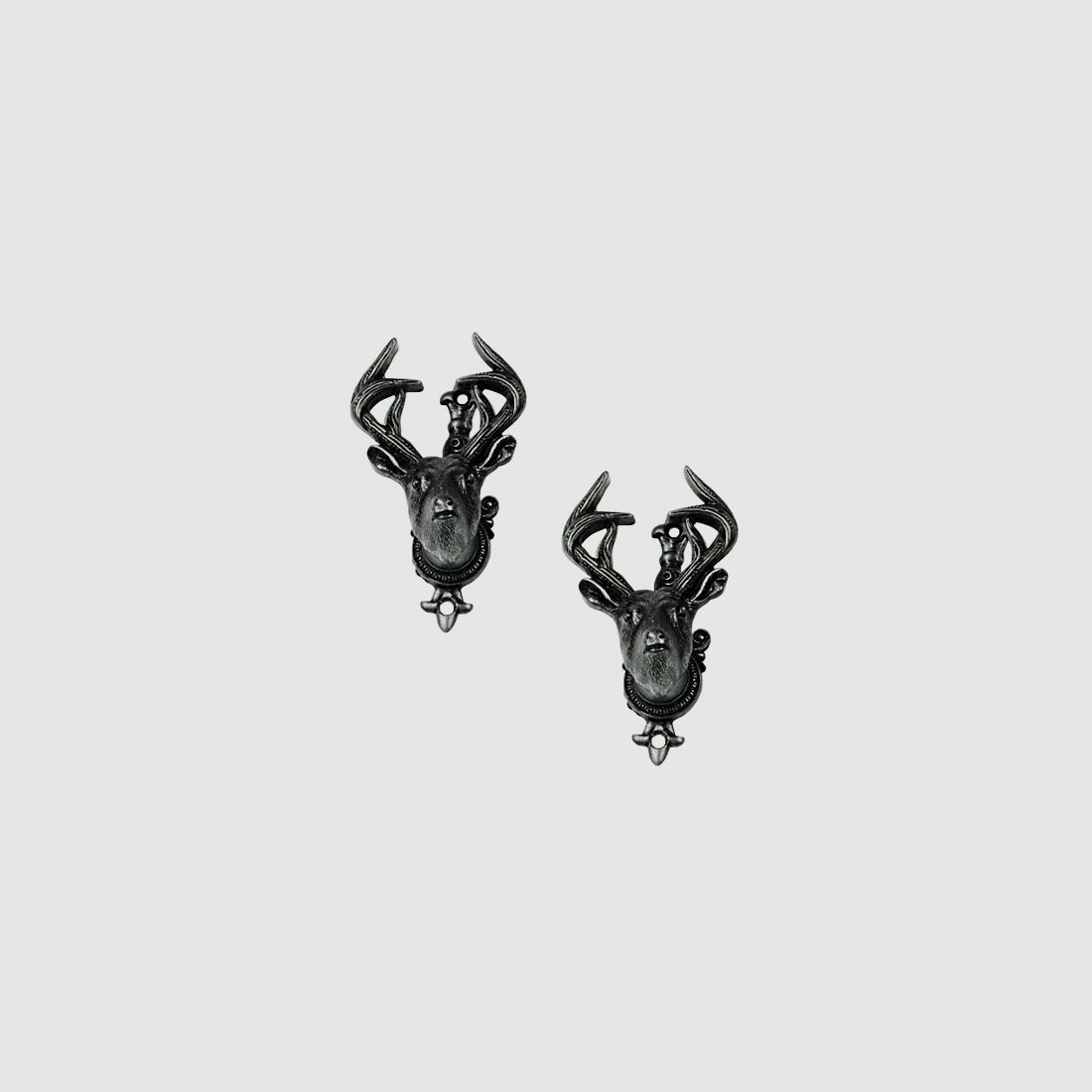 Pistol holder deer 2-piece - silver
