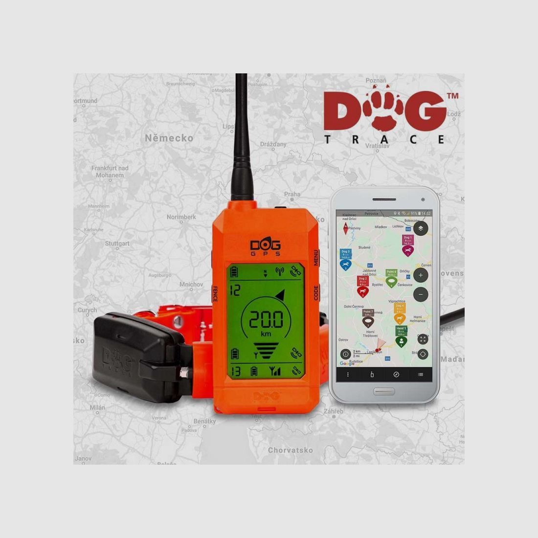 Gps Dogtrace X30 - orange (Fernbedienung + Halsband + Ladegerät), Bild 2 von 4