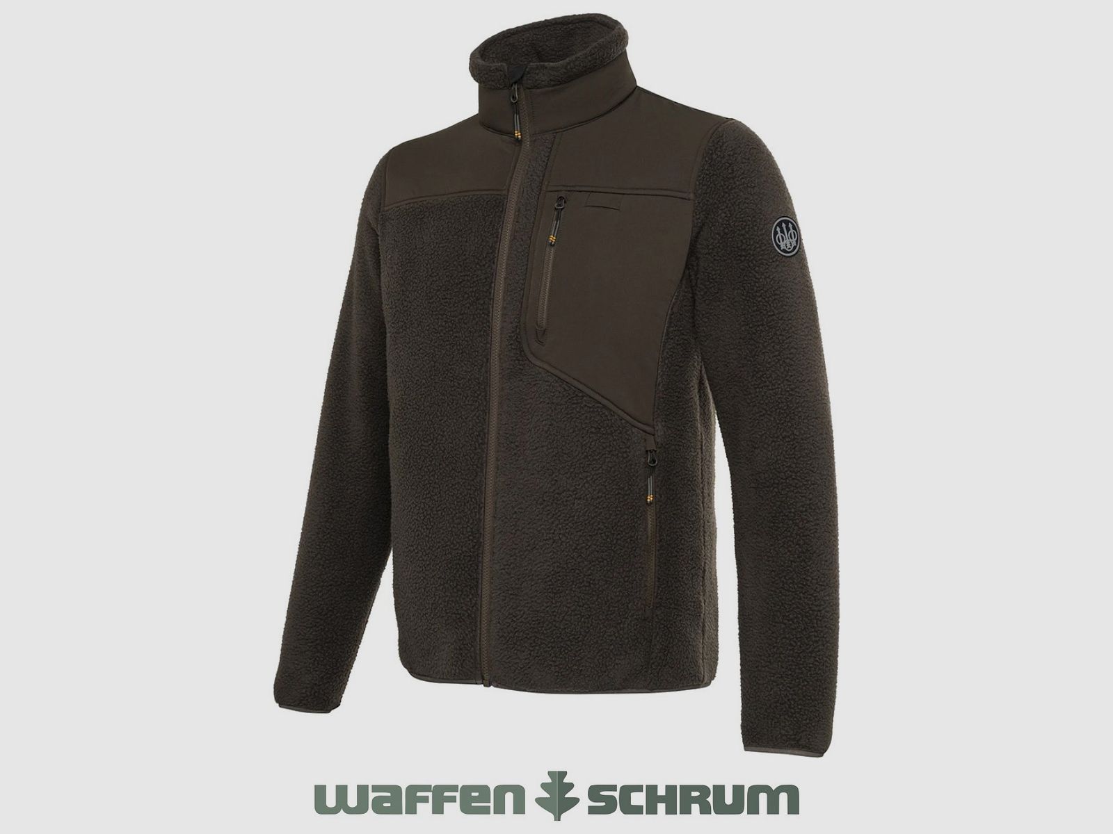 Chaqueta de forro polar Beretta Halifax Sherpa marrón corteza