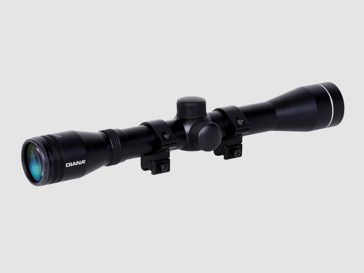 Diana Zielfernrohr 4x32, Montage 11mm Prismenschiene