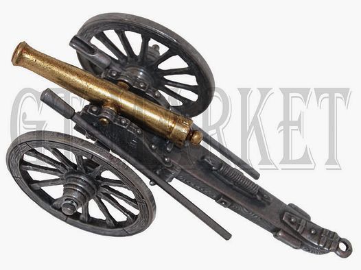 Cañón de guerra civil miniatura modelo decorativo