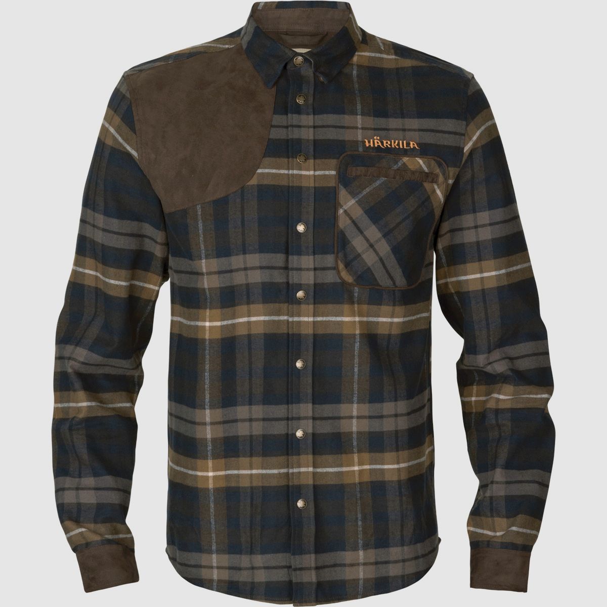 Härkila Hemd Jarne Shooting L/S Dark olive