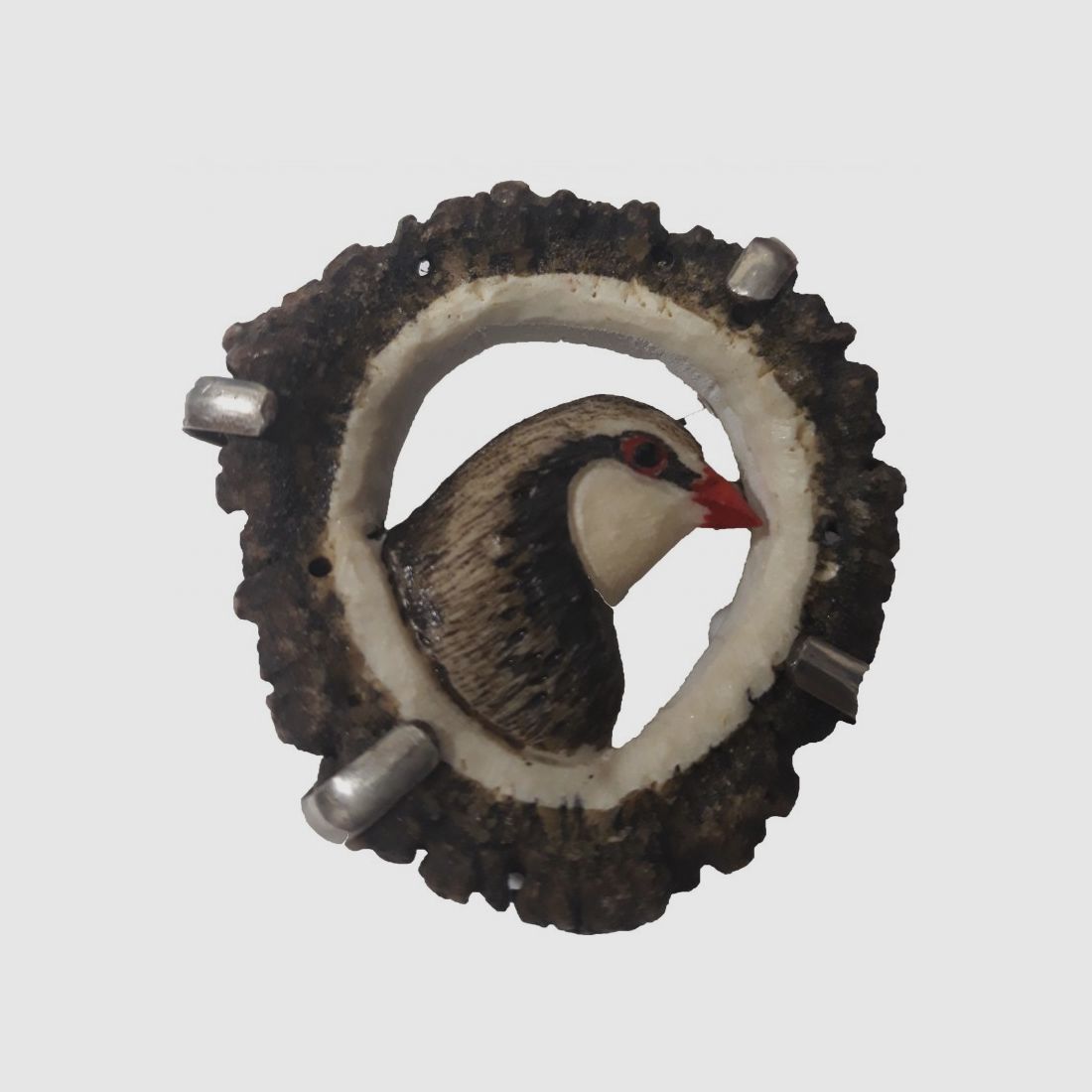 Épinglette Cerf avec Motif Faisan