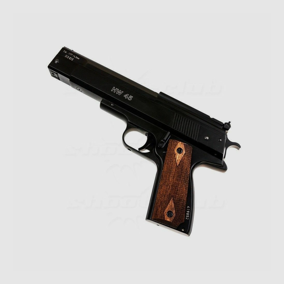 Weihrauch HW 45 air pistol in set I 4.5mm - blued