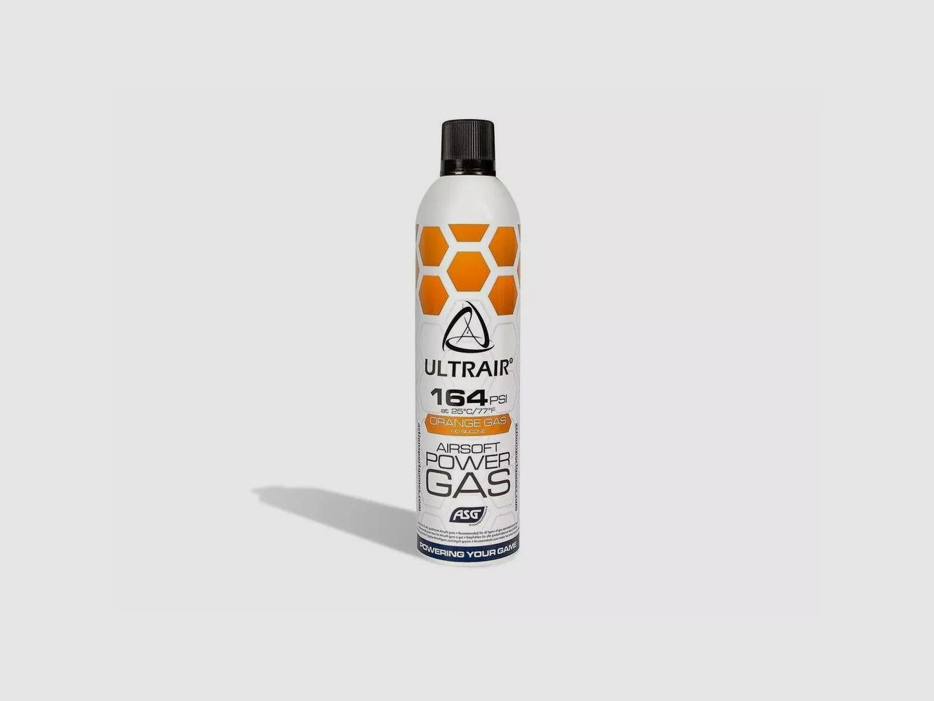 ASG Ultrair Gasflasche Orange 164Psi 570 ml - Mittlere Leistung - Zuverlässige Nachfüllung für Airsoft und Outdoor, Bild 1 von 5