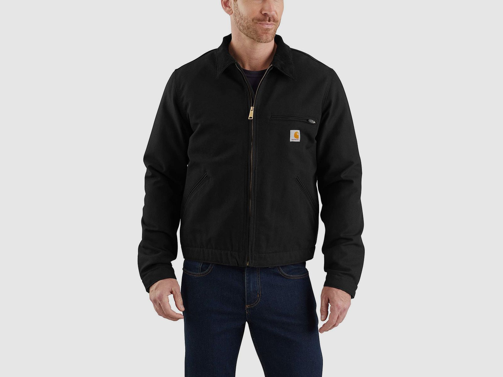Carhartt Duck Detroit Jacket Men Black L