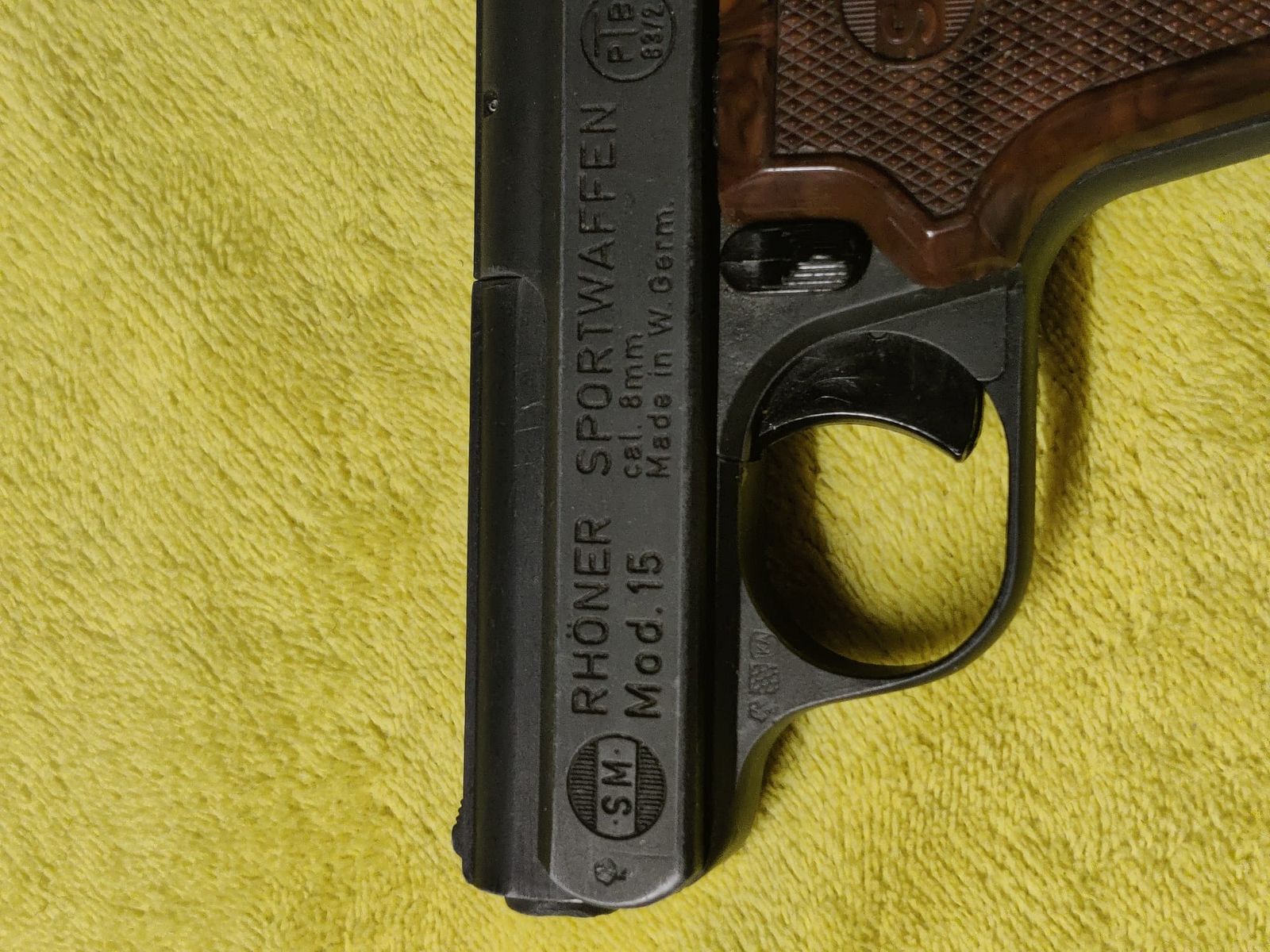 SM Rhöner Sportwaffen GmbH Mod. 15 8 mm gas pistol