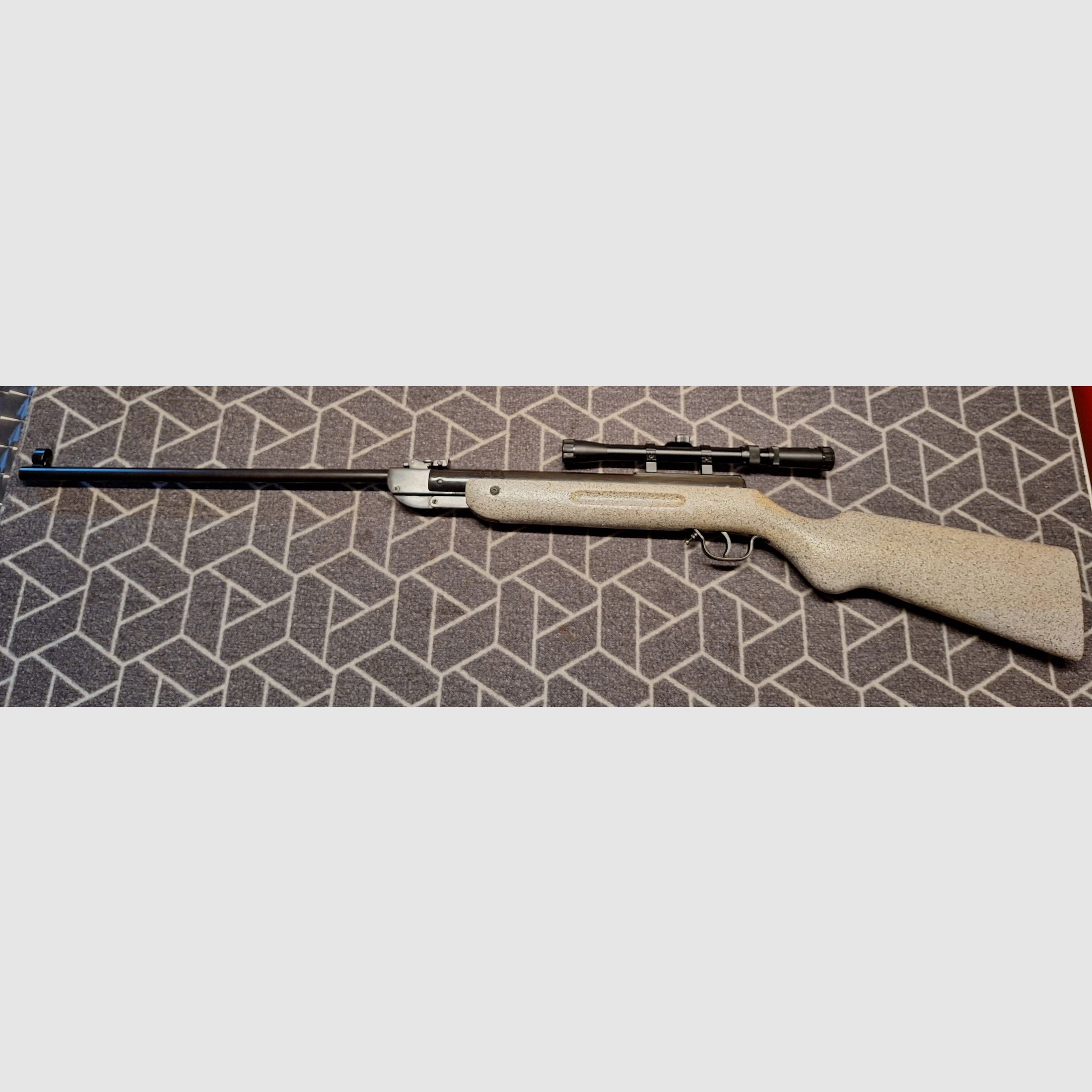 Haenel III-60 "Q1" carabina de aire DDR con scope. ¡pieza única para coleccionistas!
