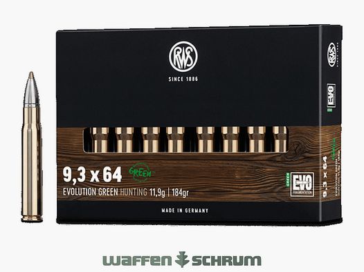 RWS Evo Green 11,9g - 184gr 9,3x64