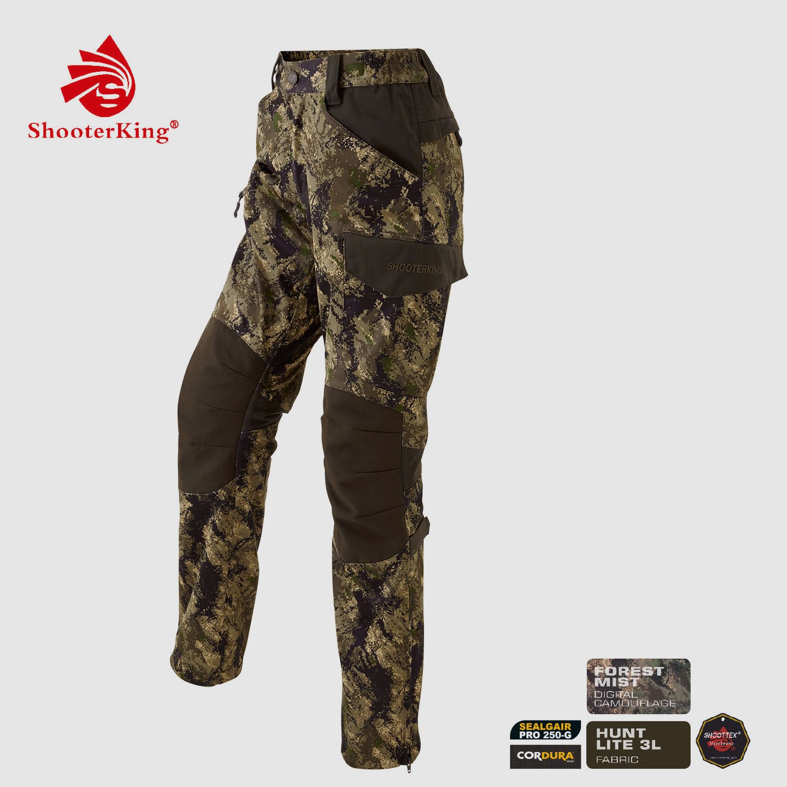 SHOOTERKING Huntflex Hose Damen Digital Camo Forest Mist