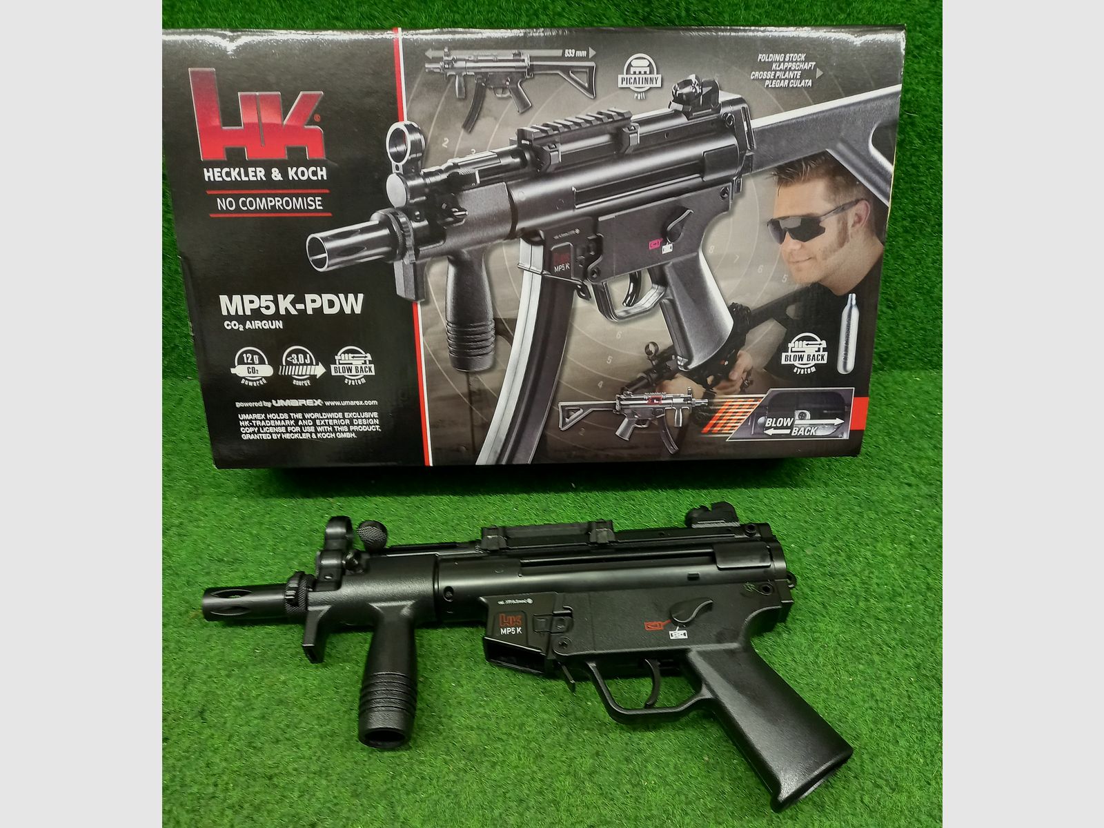 CO2 H&K MP5 Airgun im Kaliber 4,5 mm Stahl BB
