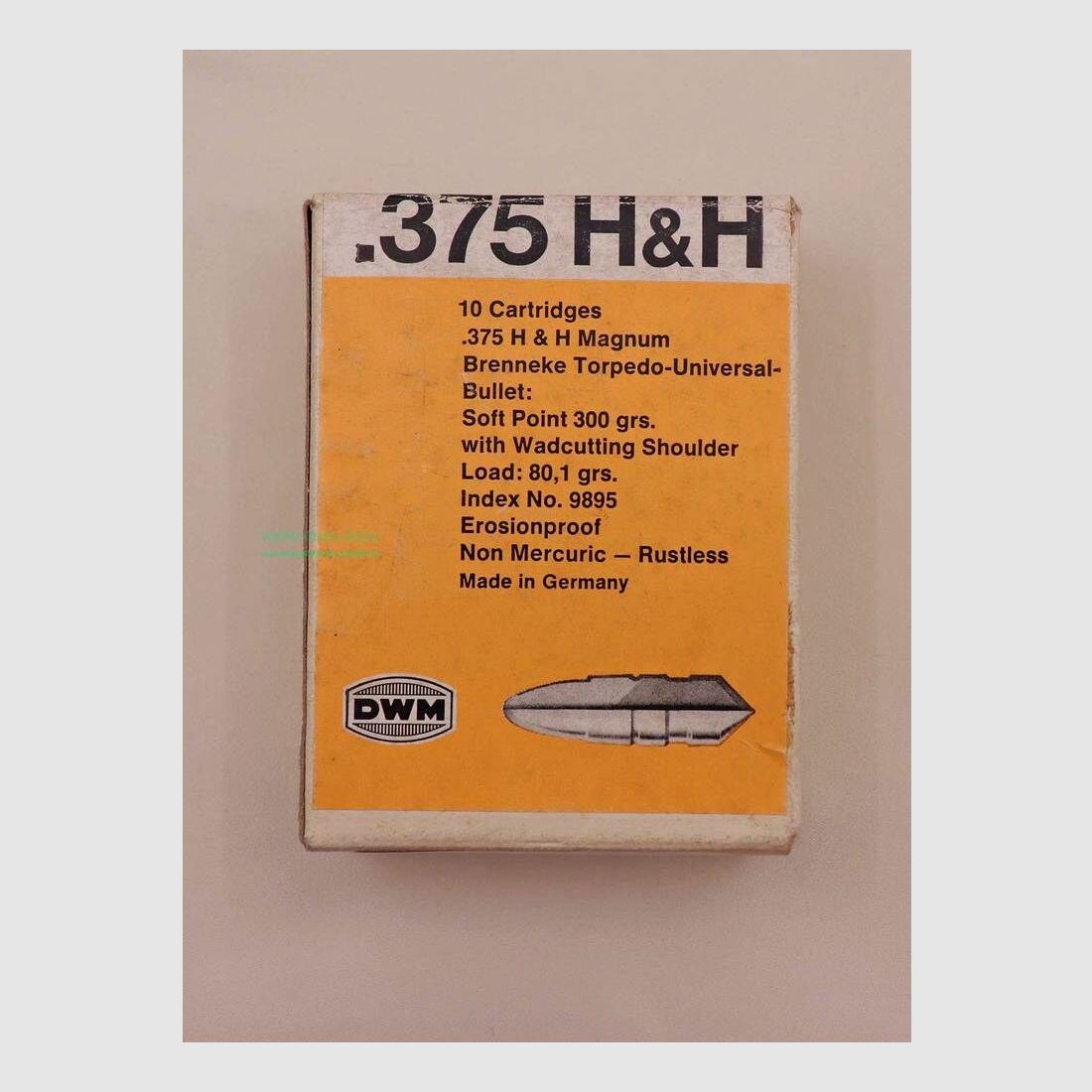 DWM, Berlin rifle cartridges .375 H&H Mag