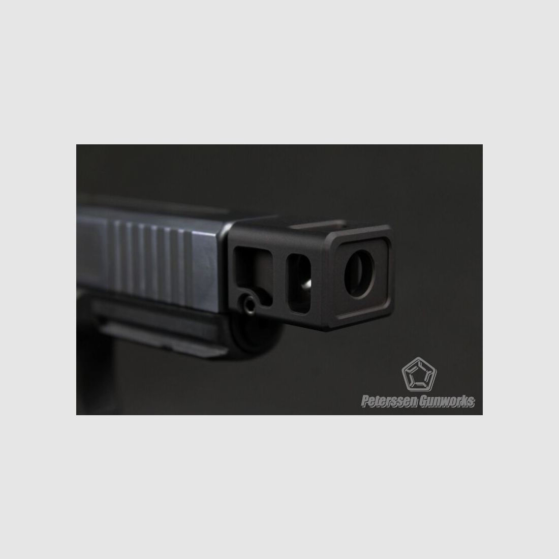 Compensador de transporte PGW Glock para todas las generaciones de Glock con rosca izquierda M13,5x1