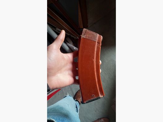 ost-deutsches MPi-74 / AK74 Deko Magazin aus AG4 Glasfaser Bakelit (unbrauchbar/deaktiviert)   // DDR NVA / Yunker