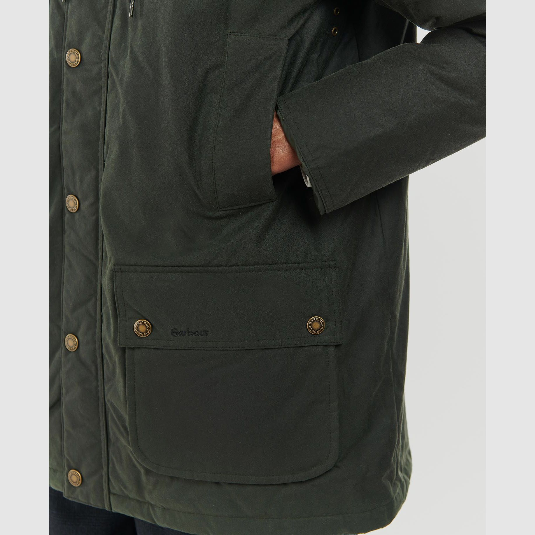 Barbour Hooded Beaufort Wachs Jacke