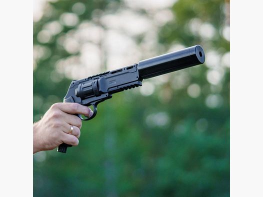 SCHALLDÄMPFER | SILENCER Thread 15x1 | CNC | SCHWARZ | L 16cm | HDR50 | HDP50