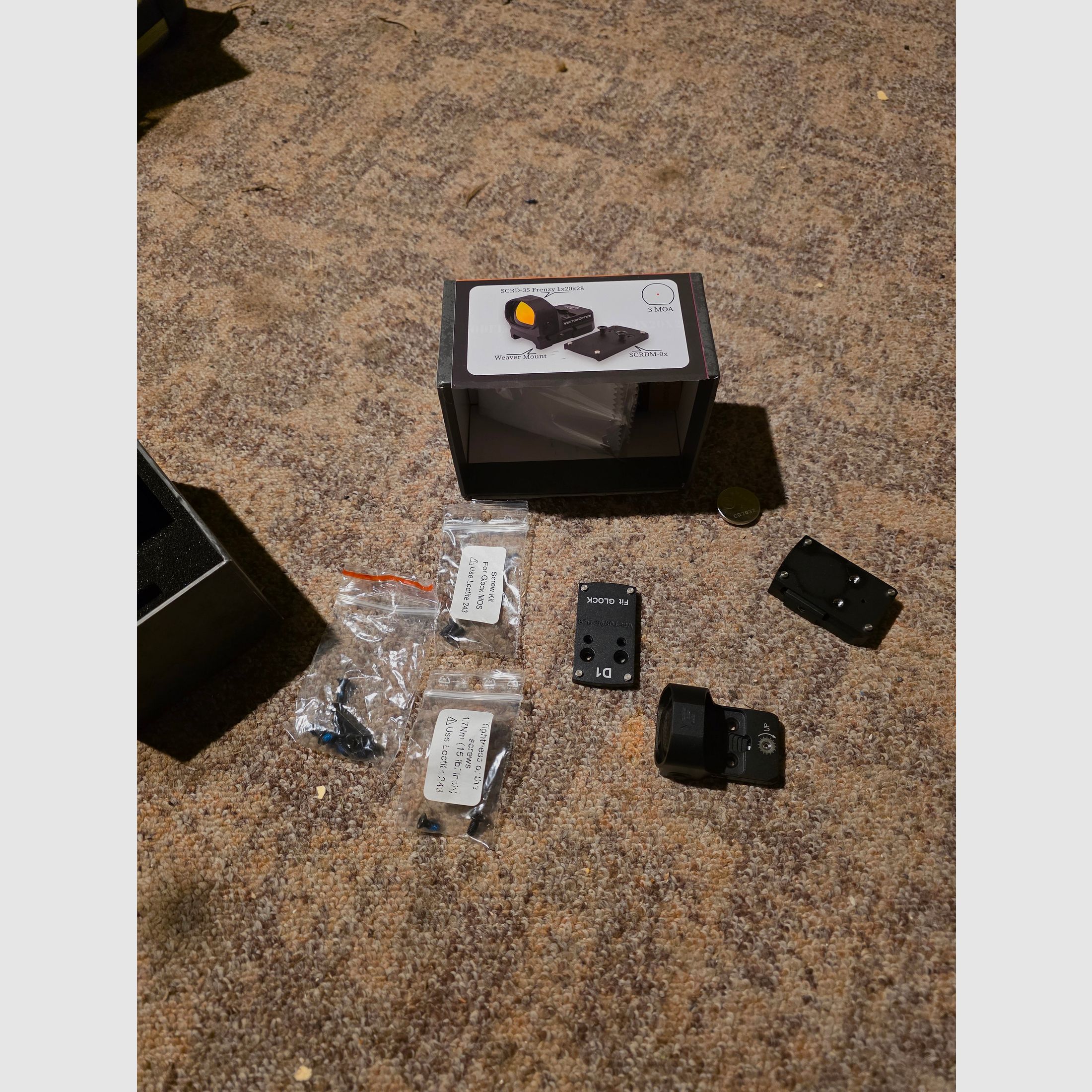 VECTOR OPTICS Red Dot Sight Set 3 MOA for Glock Pistol Red Dot Sight Reflex Sight 1x20x28 Red Dot Frenzy X