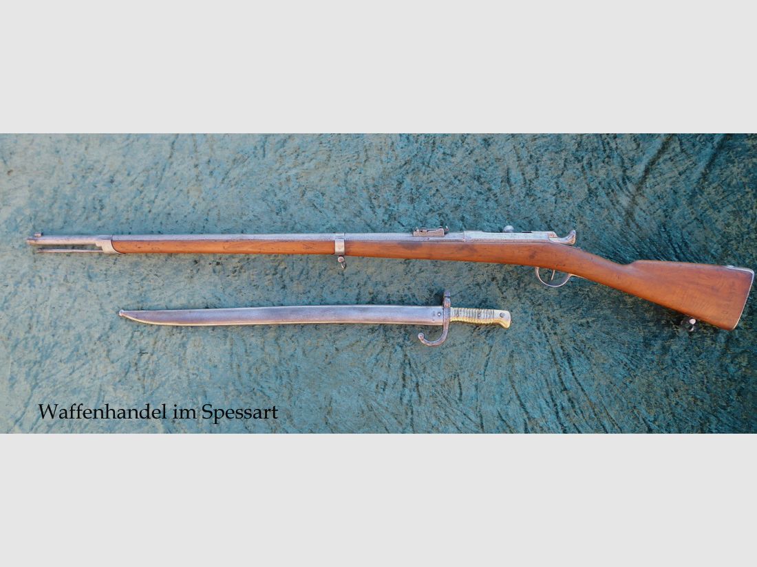 Karabin zapalnikowy Chassepot Mle 1866 cahen-Lyon 1867.