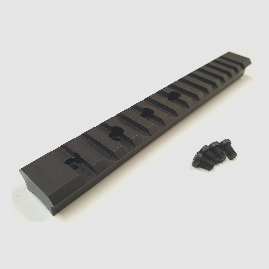 MHS Picatinny rail for BERGARA BA 13, steel, black matte blued, 160mm short, Made in Germany