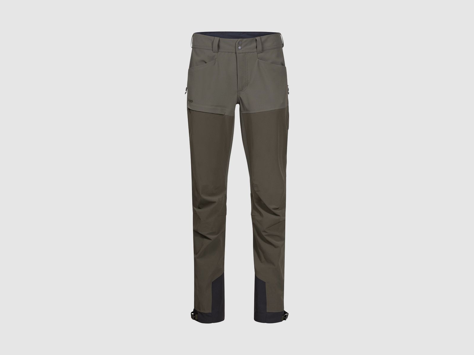 Bergans Bekkely Hybrid W Broek Donkergroen Modder/Groen Modder M