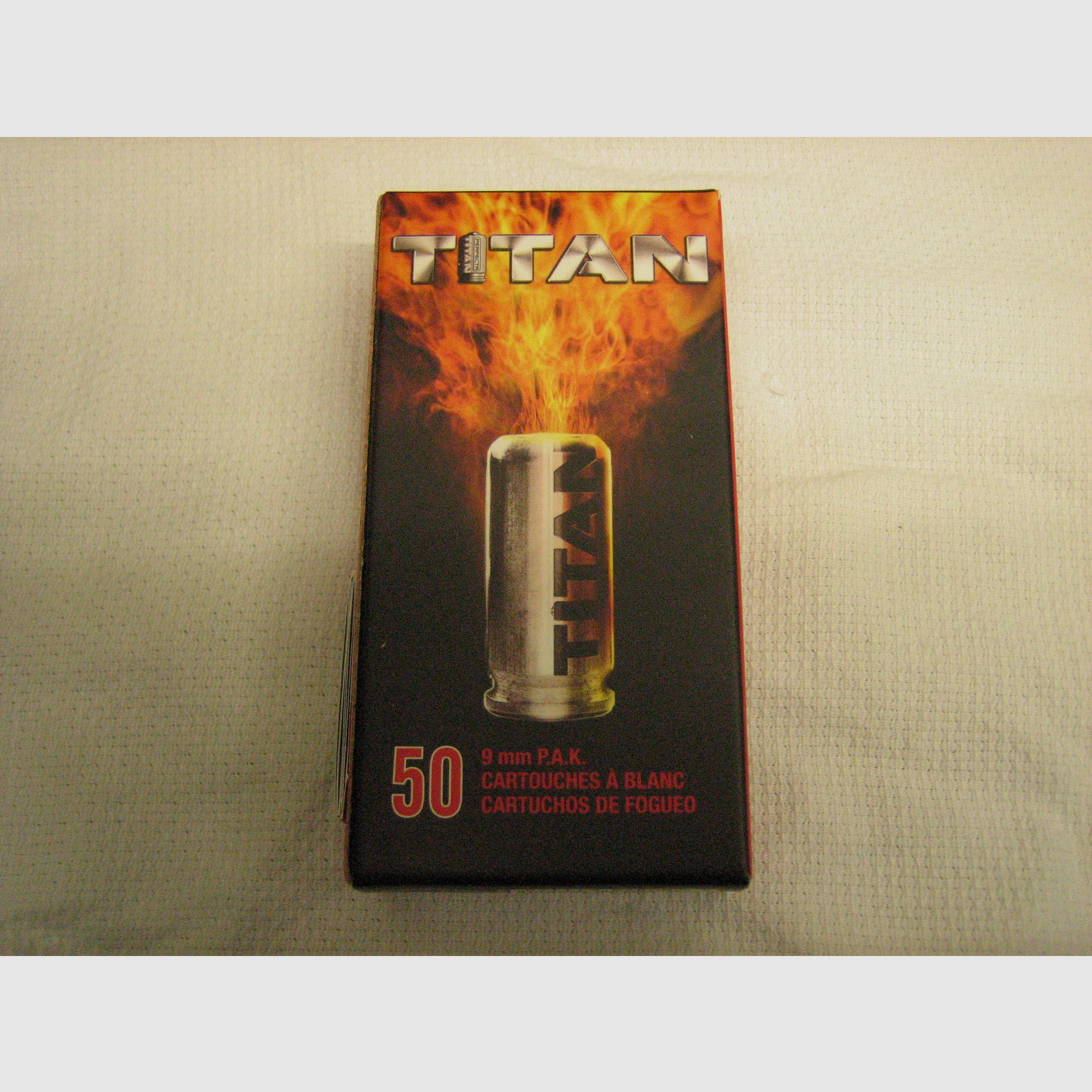 Titan 9mm pak  Munition Schreckschuss Platzpatronen 