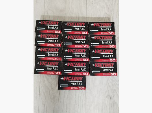 650 (13x 50) Schoten 9mm P.A.K Victory