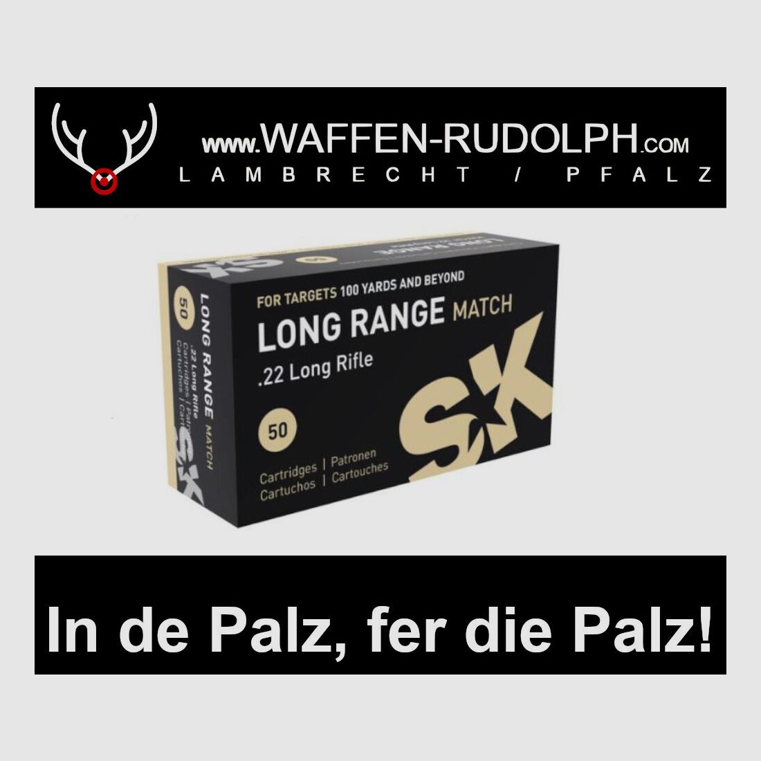 SK Long Range Match .22 lr. Verpakkingseenheid: 50 schoten *EWB verplicht, afbeelding 1 van 2