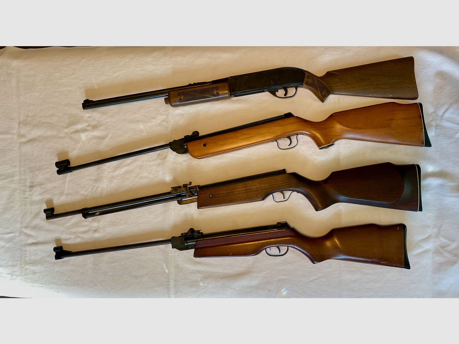 3x carabina de aire comprimido Norica 73, Umarex LG 15/ Mauser SL 300 Sistema 5,5 mm, Crosman Powermatic 500