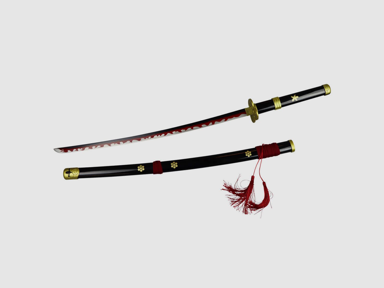 Katana Enma negra Roronoa Zoro One Piece espada samurái roma