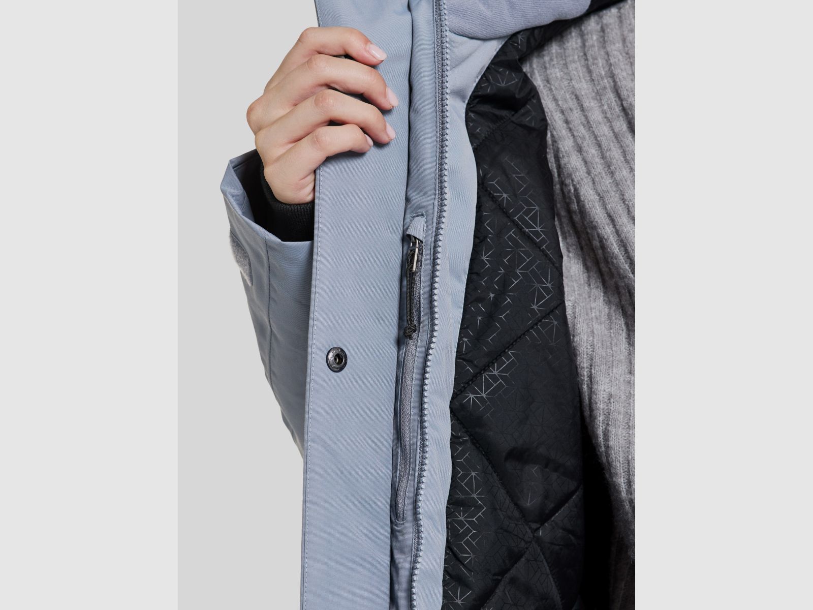 Parka para mujer DIDRIKSONS Frida 7 Azul Glacial