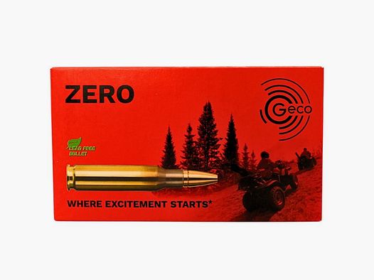 Geco .308 WIN ZERO 8,8g/136gr Cartouches de fusil sans plomb
