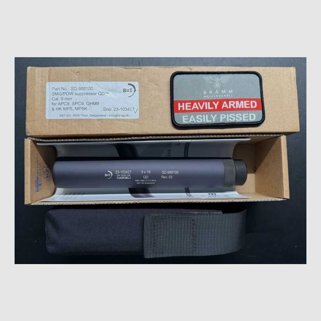 B&T AG (Brügger & Thomet) SMG / PDW suppressor QD