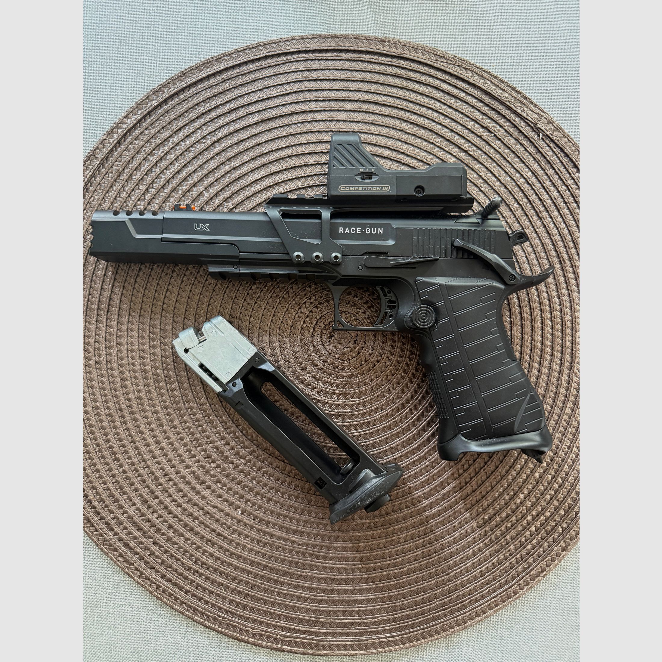 Umarex Racegun SET avec LPV 4,5 mm acier BB Blowback pistolet Co2 (P18)