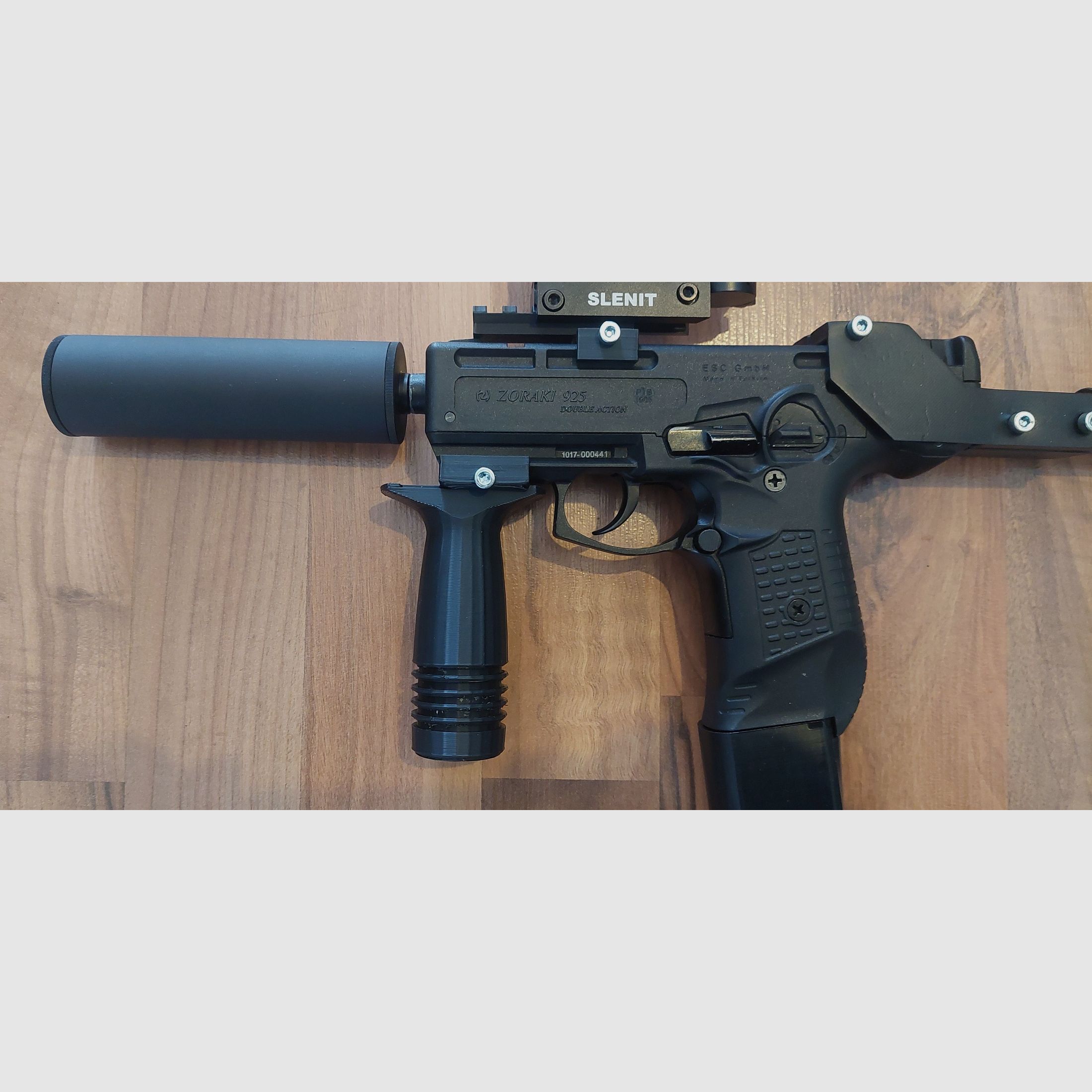 ZORAKI 925 mit MP-Umbau-Kit 9 mm P.A.K. (PTB 1005) Schreckschuss keine Walther Glock HW94 Colt