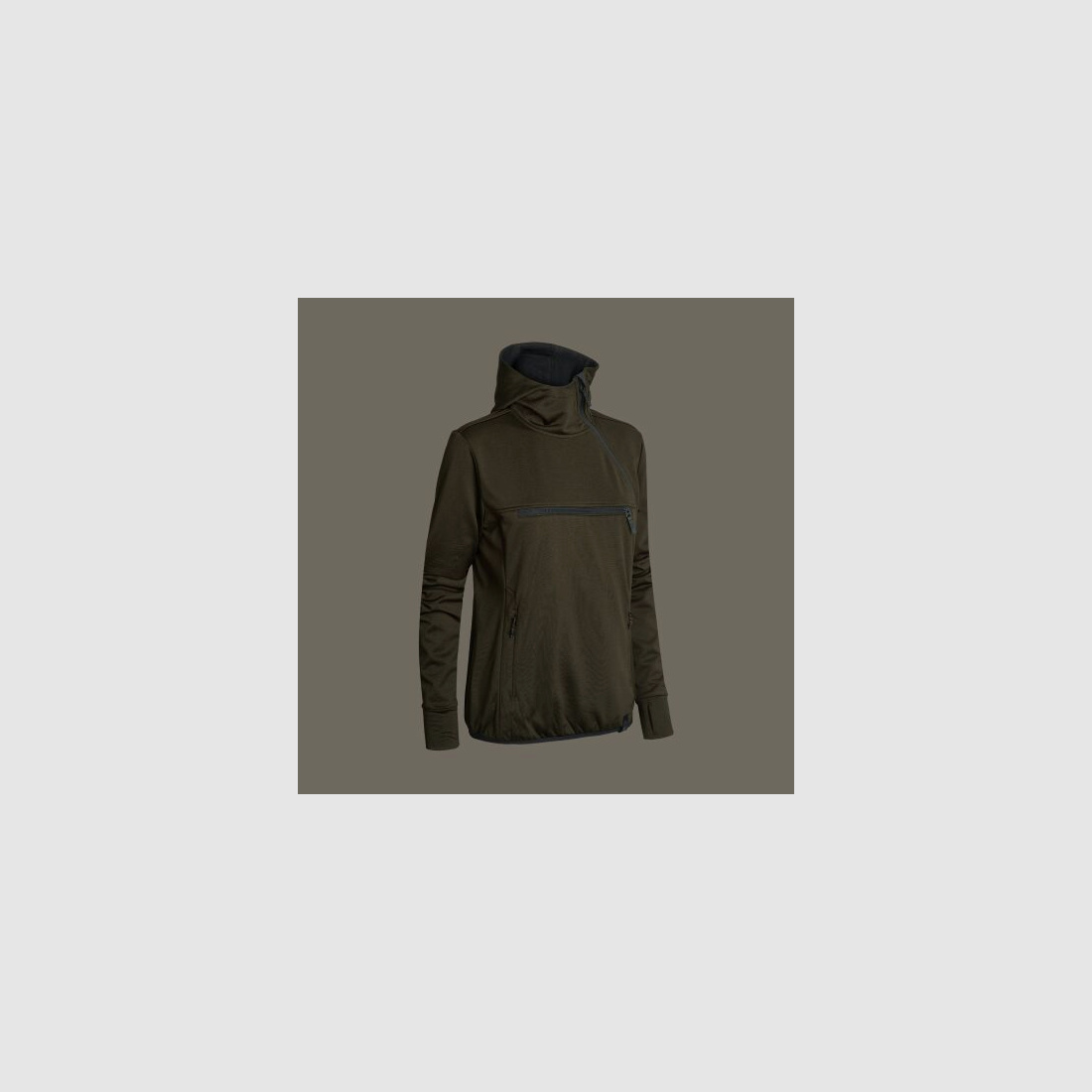 Northern Hunting Damen Fleecehoodie Saga Braun 36