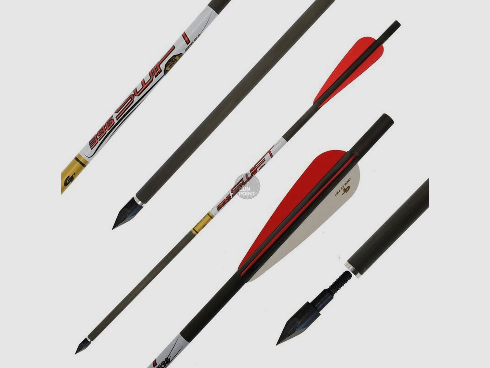 Jagdbolzen | GOLDTIP Swift - Bodkin - Carbon - 16 Zoll | Spitze: 100gr