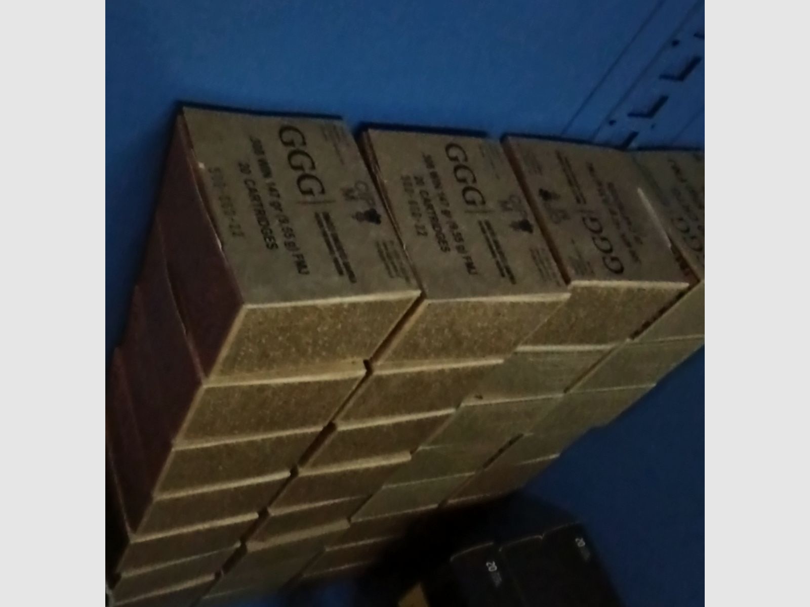 GGG .308Win 147 grs FMJ 32 x 20 pz., totale 640 pz.