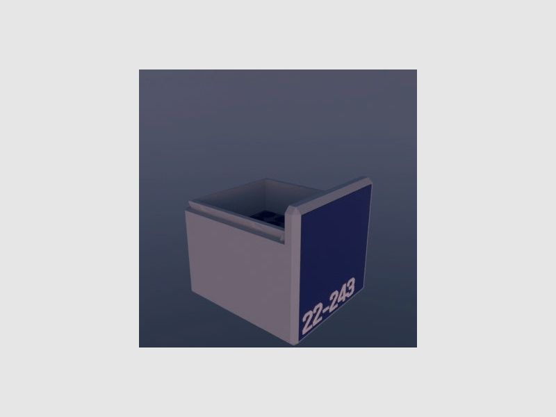 Filamelt Munitionsbox / .22-243 Winchester / ‘Schiebedeckel’ / Patronenbox, Ammo Box