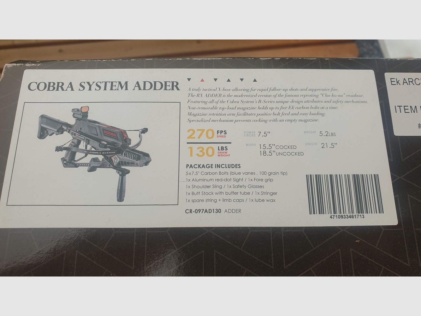 Armbrust Cobra Systeem Adder