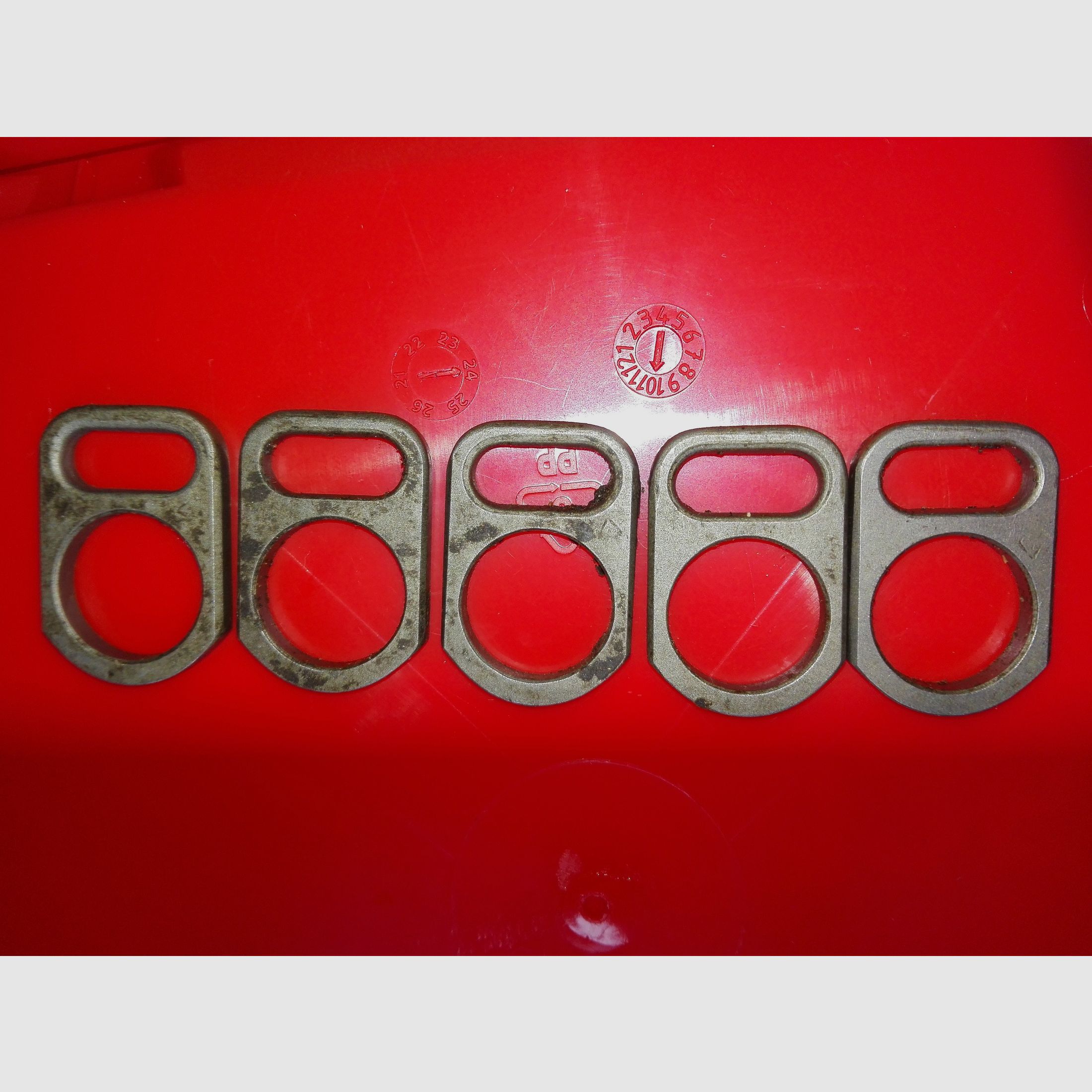 Original polnische AK 47 Gasblock Trageriemenplatten/gasblock sling mounting plates wie neu!   Tags: AKM AK74 Saiga MPi Yunker Type 56