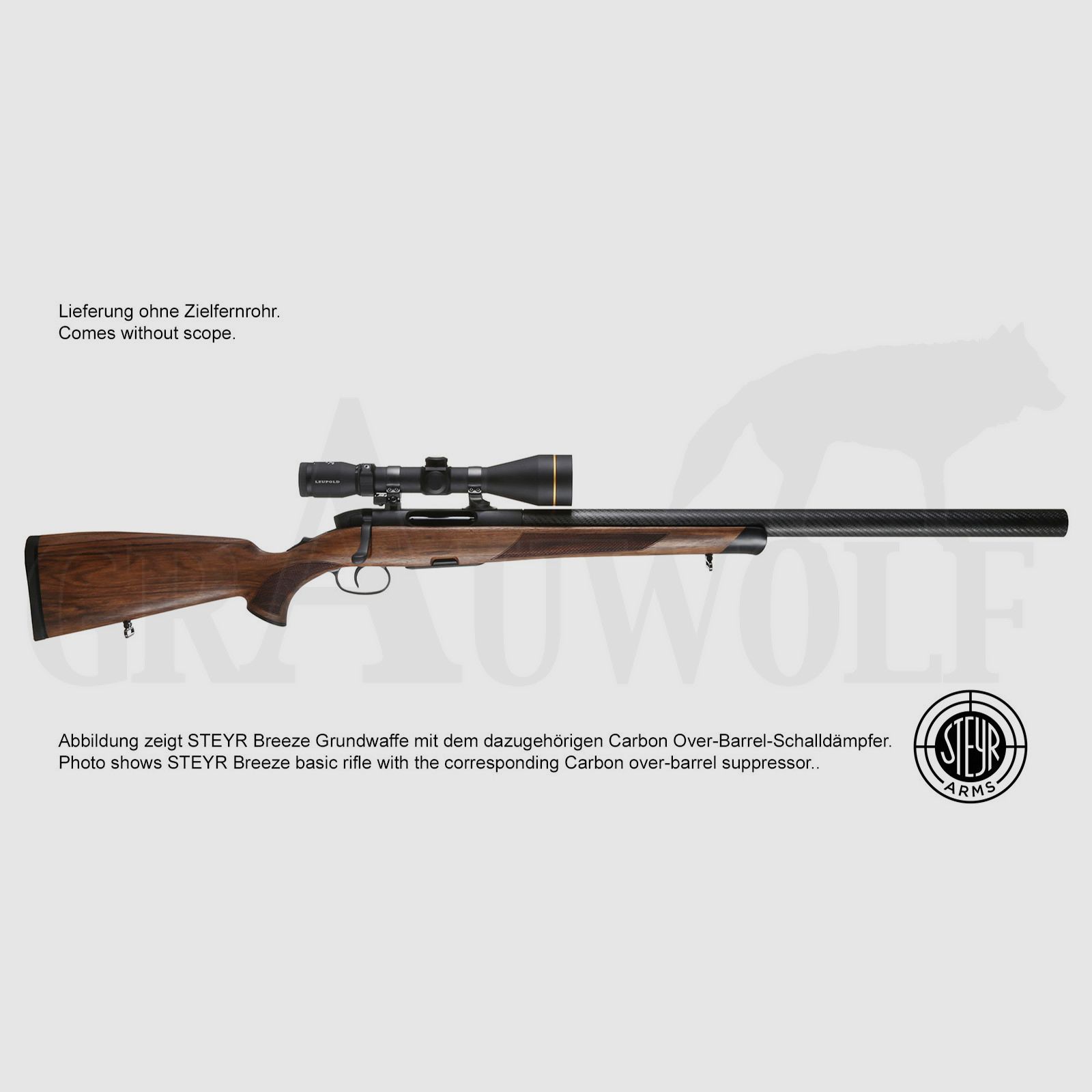 Steyr Mannlicher Breeze SM12 .308 Win répétiteur pour silencieux over-barrel longueur du canon 40,7 cm
