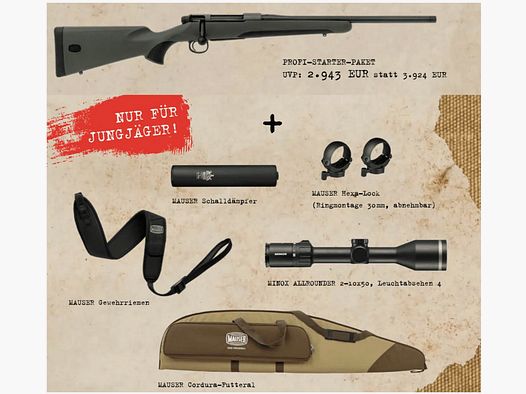 MAUSER M18 Waldjagd | Jungjäger 2025 | Profi-Starter-Paket
