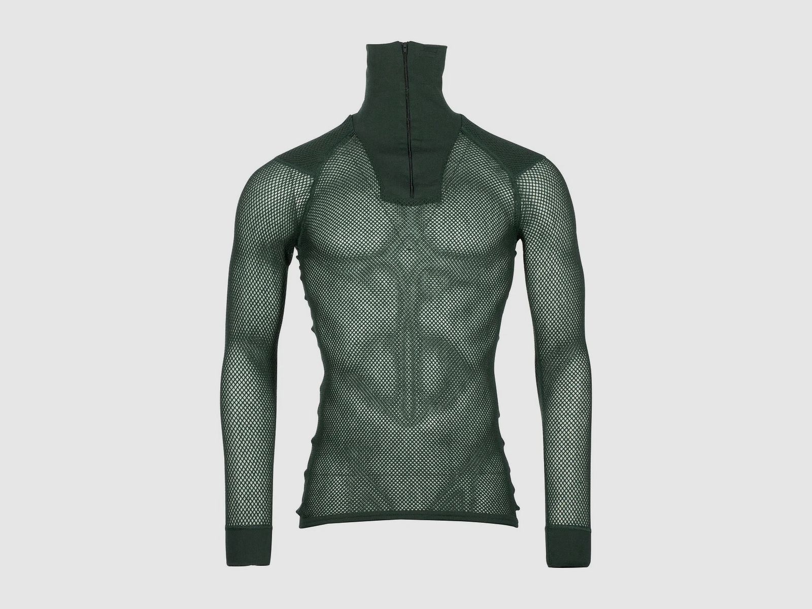 Brynje Brynje Shirt Super Thermo Zip Polo grün
