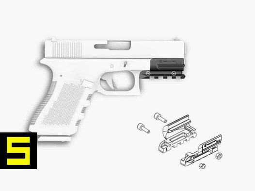 Adapter Rail Recover Glock 43X/48 senza Rail