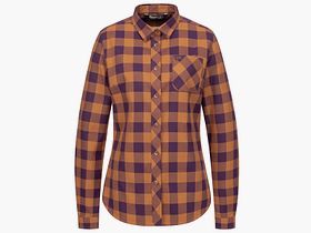 Blaser Charlotte ocker/lila kariert Blusen Damen