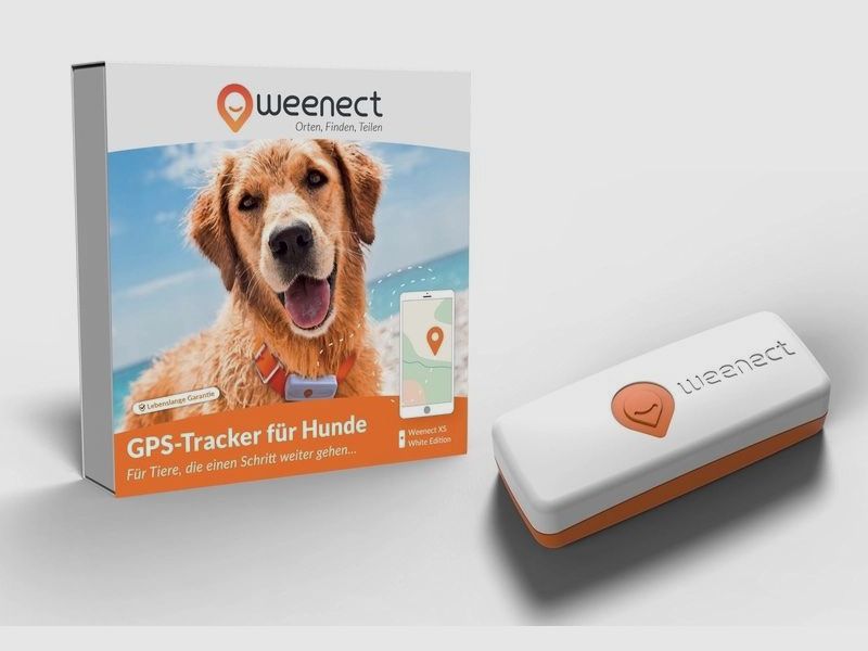 Weenect XS GPS Tracker  Hund White