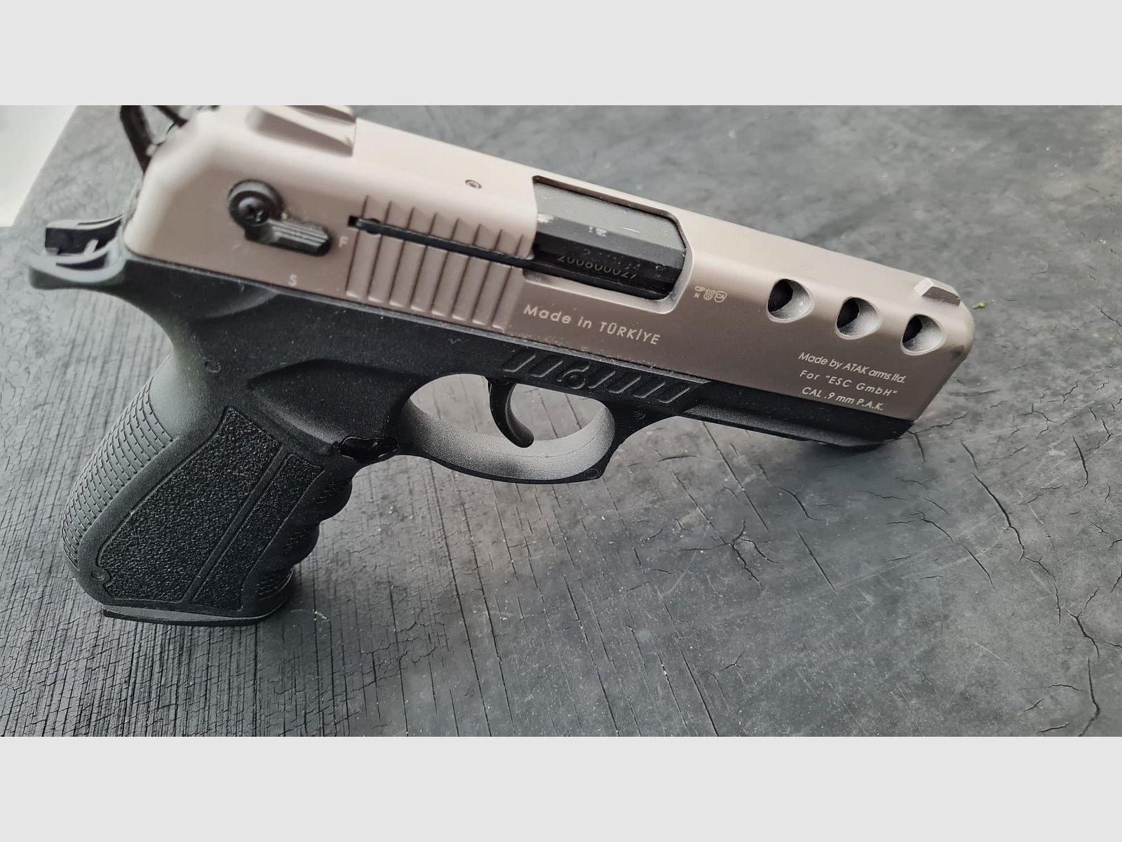 Zoraki 4918 Titan, 9mm P.A.K. PTB 1050